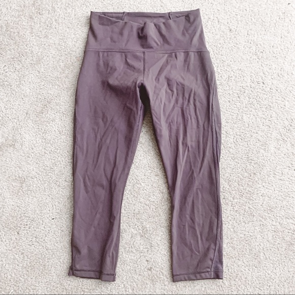 lululemon athletica Pants - Lululemon train times crop purple vintage grape
